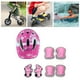 thumbnail image 5 of Juego de 7 cascos de bicicleta para niños, casco de monopatín a prueba de golpes con rodilleras, codos y muñecas. Rosa, 5 of 7