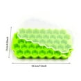 thumbnail image 3 of 37-Cell Silicone Ice Cube Tray with Lid - BPA Free, Stackable Small Ice Mold for Freezer, Easy-Release for Cocktails, Iced Coffee & Organizer Bins, 3 of 4