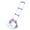 Purple, variant on Portable Folding Hand Cart, Aluminum Hand Truck, Push Truck Trolley, Lightweight Collapsible Trolley Luggage, 165.35lbs Weight Capacity, Blue