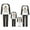 Black Mom, variant on Elippeo Family Matching Christmas Pajamas, Letter  Elf Print Long-Sleeved Round Neck Tops   Candy Cane Pattern Trousers Sleepwear