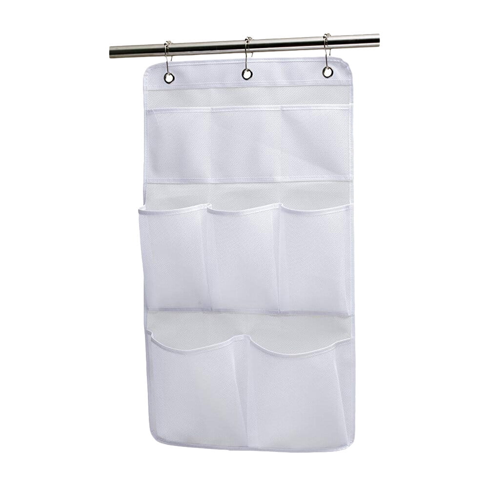 Mesh Hanging Pocket Bag 8Pockets Wall Hanging Storage Bag Hanging Pouch Bag for Bathroom