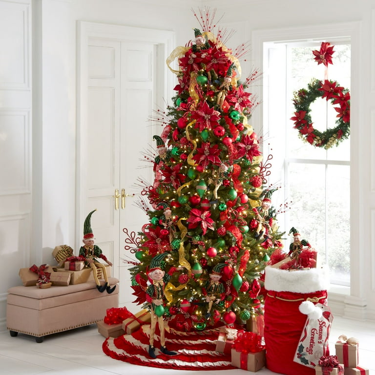 Red gold and green christmas tree deals