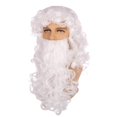 thumbnail image 1 of Kids White Wig with Beard Child Long White Wavy Curly Wig Cosplay Wig for Christmas Halloween Heat Resistant Synthetic Wig with Wig Cap Ref: 3507, 1 of 4