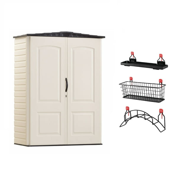 Ft Outdoor Storage Building Shed, Rubbermaid Outdoor Vertical Storage Shed Shelves