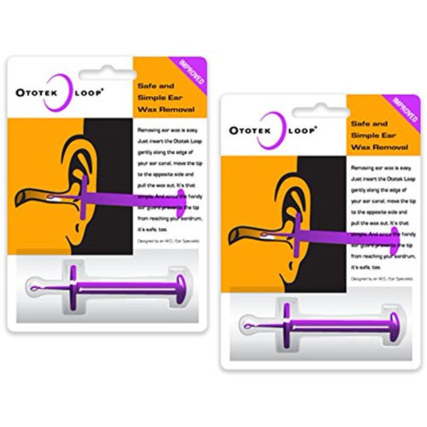 Ototek ear wax removal 2 pack assorted colors By Ototek Loop,USA