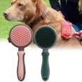 thumbnail image 5 of Reusable Pet Comb - Solid - Easily Clean - Convenient - Harmless Massage - Ergonomics Handle - Self Cleaning Slicker Brush - for Dogs Grooming, 5 of 8