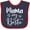 Navy and Red, variant on Inktastic Mama is My Bestie Boys or Girls Baby Bib