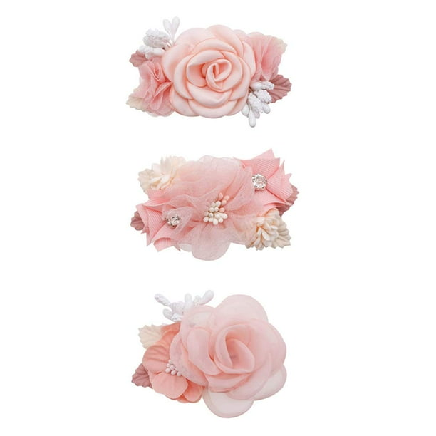 Set de 3 Broches para el Cabello Cherrboll con Lazo Floral para Niñas