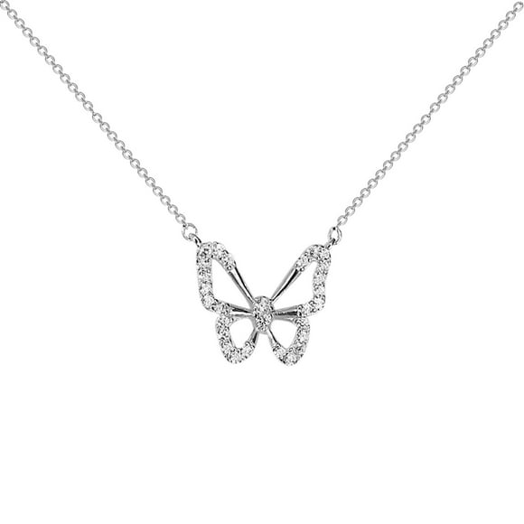 Riforla S925 Sterling Silver Butterfly Necklace Gift Women's Personality Fashion Pendant Womens Jewelry Silver
