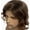 Brown, variant on Men's Curly Wolf Tail Hair Wig - Realistic Synthetic Hair for Parties, Cosplay, and Costume Events