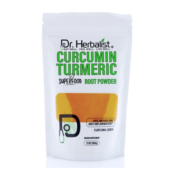 Dr. Herbalist Natural Turmeric Curcumin Root Powder I Curcuma Longa I 200g