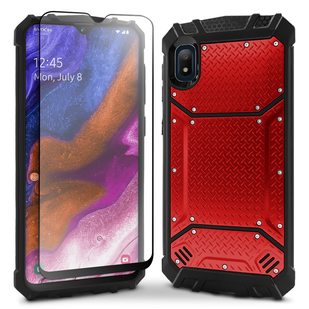 Galaxy A10E Case, Evocel [Glass Screen Protector] Back