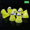 thumbnail image 1 of Flmtop 12Pcs/Set Badminton Balls Exercise Training Shuttlecocks Gym Sports Accessories, 1 of 9