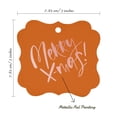 thumbnail image 7 of Inkdotpot Real Rose Gold Foil Bracket Shape Paper Hang Tags Merry X-Mas Christmas Favor Tags Pack Of 50, 7 of 7