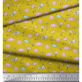 thumbnail image 2 of Soimoi Poly Georgette Fabric Cloud,Star & Cute Elephant Kids Printed Fabric 1 Yard 42 Inch Wide, 2 of 3