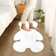thumbnail image 5 of Bear Shaped Non-Slip Floor Mat , Fluffy Shag Rug Soft Plush Faux Wool Carpet 31X24 Inch Floor Mat for Living Room Bedroom Modern Decor (White), 5 of 6