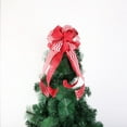 Heiheiup Christmas Tree Topper Red Bow With Long Streamers For Wreath