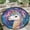 Llama Unicorn, variant on Round Rug, Sunflower4 Soft Washable Carpet, Non-Slip Floor Mat for Living Room Bedroom Home Decor 24 Inch