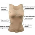 thumbnail image 3 of Women Shapewear Padded Tummy Control Tank Top Slimming Camisole Removable Body Shaping Compression Vest Corset, 3 of 5