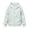 Light Green, variant on Girls Preppy Sweatshirts Zip-Up Long Sleeve Casual Hoodies Spring Fall Teen Kids Soft Jacket Back to School Outerwear