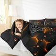 thumbnail image 4 of jejeloiu Basketball Sport Lovers Full Size Comforter Sets,Boys Ball Game Bedding Comforter Set,Neon Honeycomb Hexagon Bedding Sets For Girls Boys,Ultra Soft Home Decor Reversible,3-Piece, 4 of 8