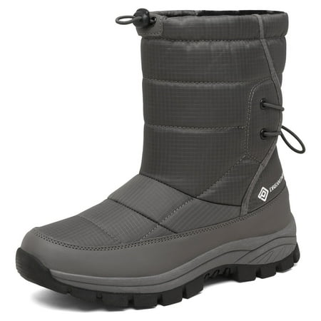 

Dream Pairs Women s Winter Snow Boots Waterproof Lightweight Warm Fashion Boot DSB216-NEW GREY Size 10