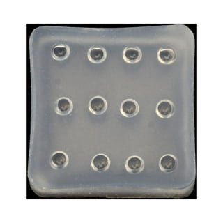 Zenra Ball Square Cube Beads Casting Mold Resin Mold for Beads Making Silicone Mould (2pcs Without Hole)