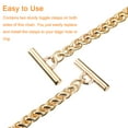 thumbnail image 5 of Uxcell Iron Flat Chain Strap, 51" Handbag Purse Chain Strap DIY Bag Replacement, Gold Tone, 5 of 6