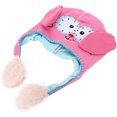 thumbnail image 2 of Gorro de lana para tejer con orejas móviles, divertido juguete para contar historias, para niños, color rosa bebé, 2 of 12