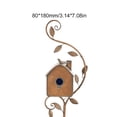 thumbnail image 4 of Estacas Jardín para Pájaros Casa Metal Con Poste Al Aire Libre (B), 4 of 4