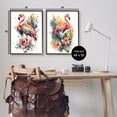 thumbnail image 4 of Stupell Industries Modern Tropical Flamingos Animals & Insects Painting Black Framed Art Print Wall Art, 24 x 30, 4 of 10