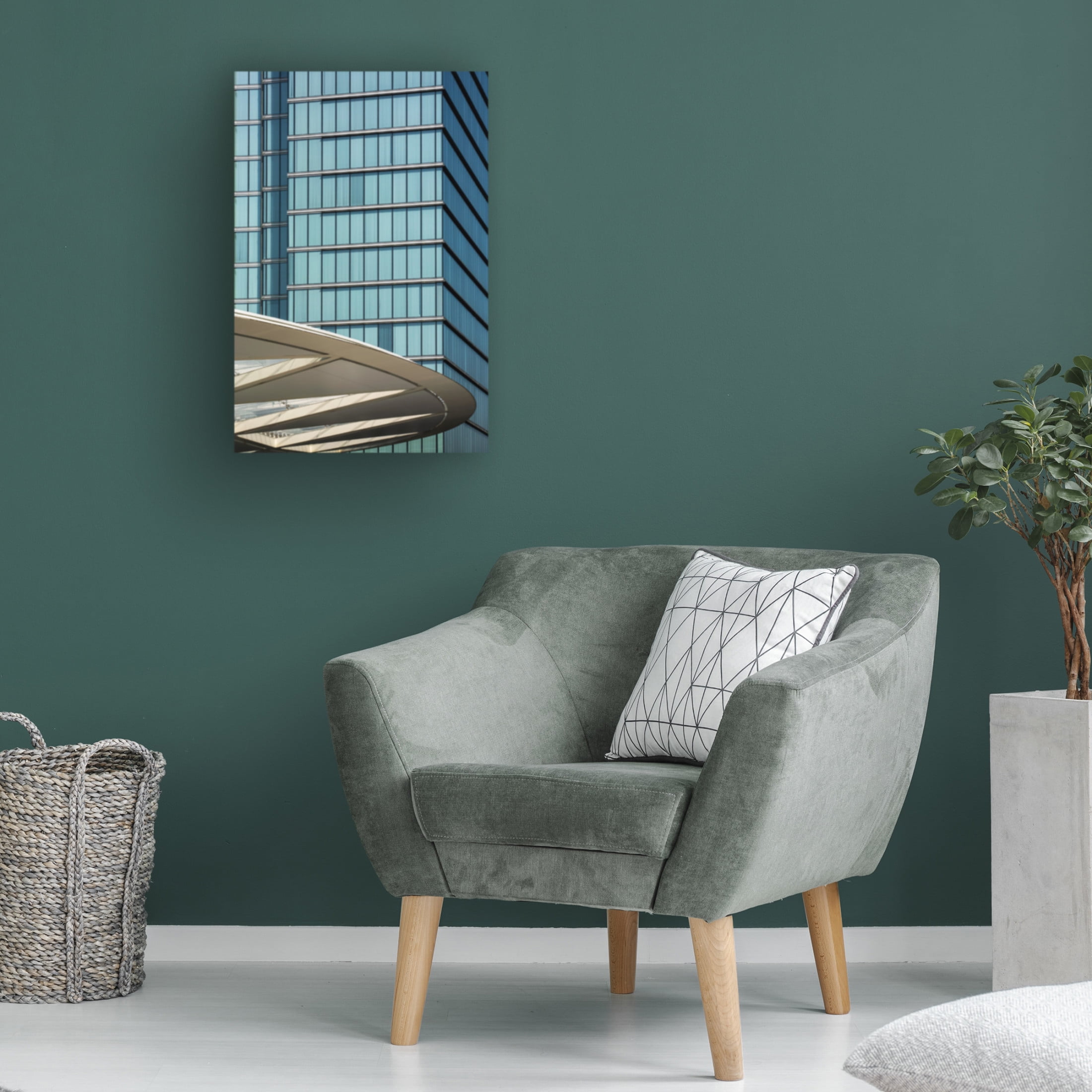 Canvas Wall Art - Lus Joosten 'The Saucer Is About To Take Off' Wall Art for Living Room, Bedroom, or Office Décor by Trademark Fine Art - 12 x 19 Inches