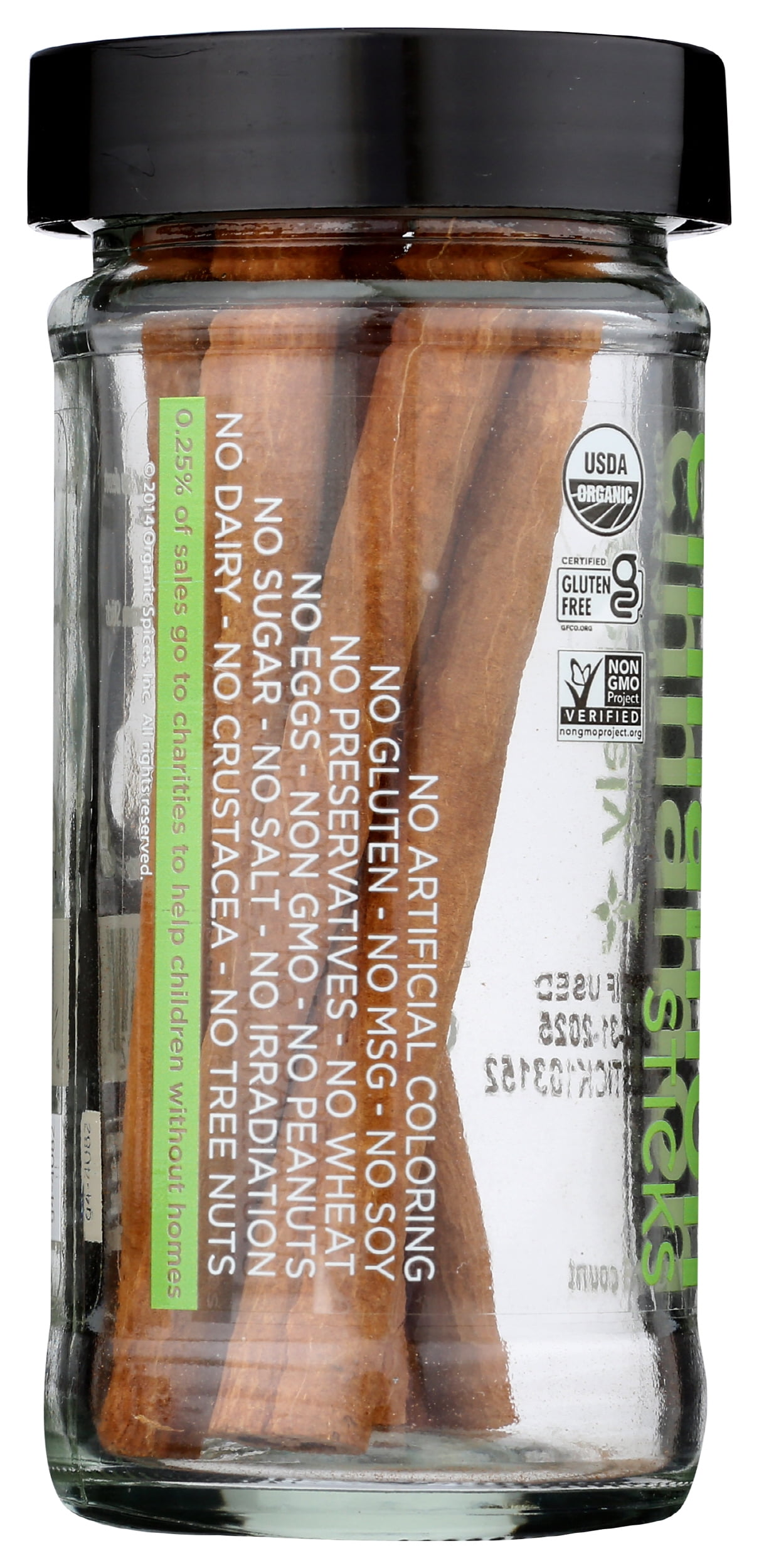 (Pack of 3), Spicely Organics Organic Cinnamon Sticks, 6 pc
