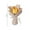 🔥 Yellow_New#1398, variant on Crochet Flower Bouquet Yarn Mini Arrangement | Knitted Hand-Woven Floral Decor, 1pc, Soft Colorful Yarn, 16-17cm, Home Shelf Wedding Gift, Elegant Mother's Day Present