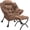 Brun, variante sur Ourlova Fauteuil d'Appoint Moderne avec Ottoman - Grand Fauteuil Lounge avec Repose-Pieds Pliable - Fauteuil de Lecture Rembourré pour Chambre Dortoir Bureau - Brun Foncé
