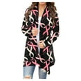 thumbnail image 1 of Pisexur Veste pour Femmes, Cardigans à devant Ouvert, Manteaux Trench, Vestes d'Automne, Mode pour Femmes, Cardigan Imprimé à Manches Longues, 1 of 5