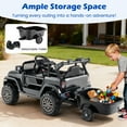 thumbnail image 4 of Gymax Kids Ride On UTV Car w/Detachable TrailerParent Remote Control Light & Music, 4 of 10