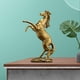 thumbnail image 2 of Decoración de estatuil de caballo animal Caballo Estatua Oro Zulema Escultura de estatuilla de caballo, 2 of 8