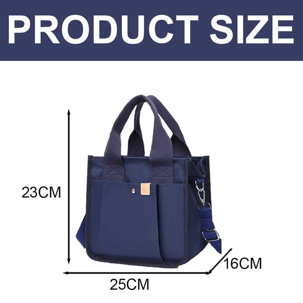 Bolso de mano para mujer, pequeño, moderno, mini, de lona, cruzado, color negro, caqui y gris