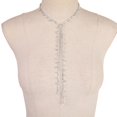 thumbnail image 3 of Statement Rhinestone Y Shape Necklace Choker Jewelry Crystal Drop pendant, 3 of 4