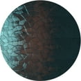 thumbnail image 1 of Ahgly Company Tapis d'Intérieur Lavables en Machine, Ronds, Transitionnels, Zone Grise de Minuit, Ronds de 5 Pi, 1 of 7