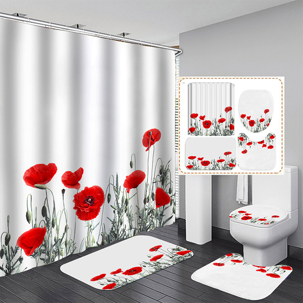 CUH 180x180cm Modern Mildew Resistant Shower Curtain Heavy Duty