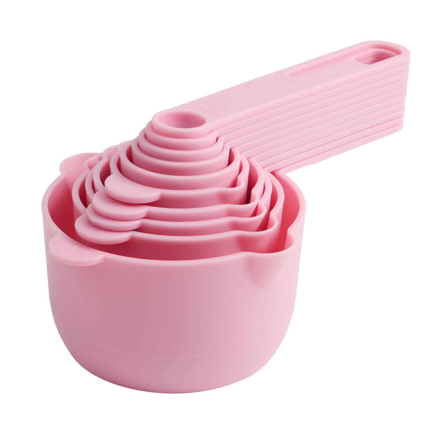 Way to Celebrate 10-Piece Measuring Cup and Spoon Set, Pink
