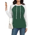 thumbnail image 6 of Womens Hoodies Pullover, Yigetop Hoodies for Women Lightweight Long Sleeve Sweatshirt Loose Fit Tops with Pockets 2025 Women Hoodie Green 3XL, 6 of 9