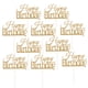 thumbnail image 1 of FELTECHELECTR 10 adornos para tartas de feliz cumpleaños, decoración para tartas, suministros para fiestas (dorados), 1 of 7