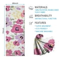 thumbnail image 2 of Pioneer Flower Floral Print Pattern Hot Yoga Mat Towel Non Slip for Hot Yoga - Quick-Drying Yoga Mat Cover with 4 Corner Pockets with Travel Bag - Hot Yoga Towel Non Slip 74"x26", 2 of 6