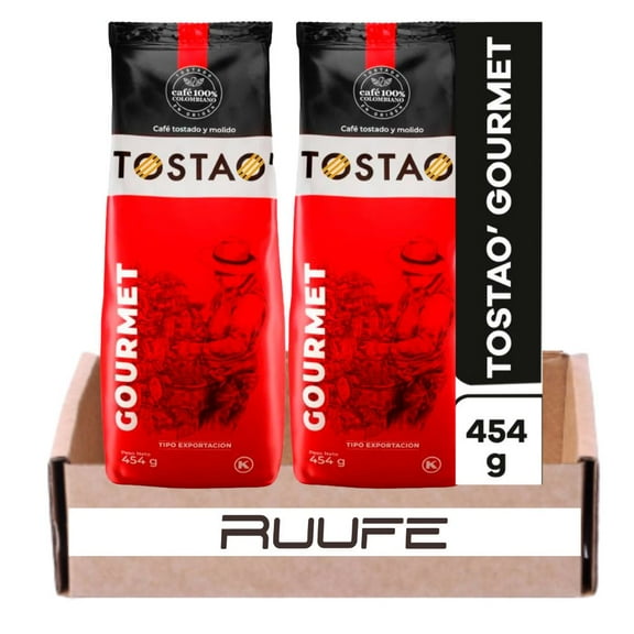 Tostao colombian coffee (2 pack) Gourmet Tostao Cafe Colombiano Gourmet roasted and ground coffee Colombian Coffee