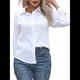 thumbnail image 2 of Camisas de Algodón para Mujer, con Botones, Cuello, Larga, Blusas Antiarrugas. XXL, 2 of 10