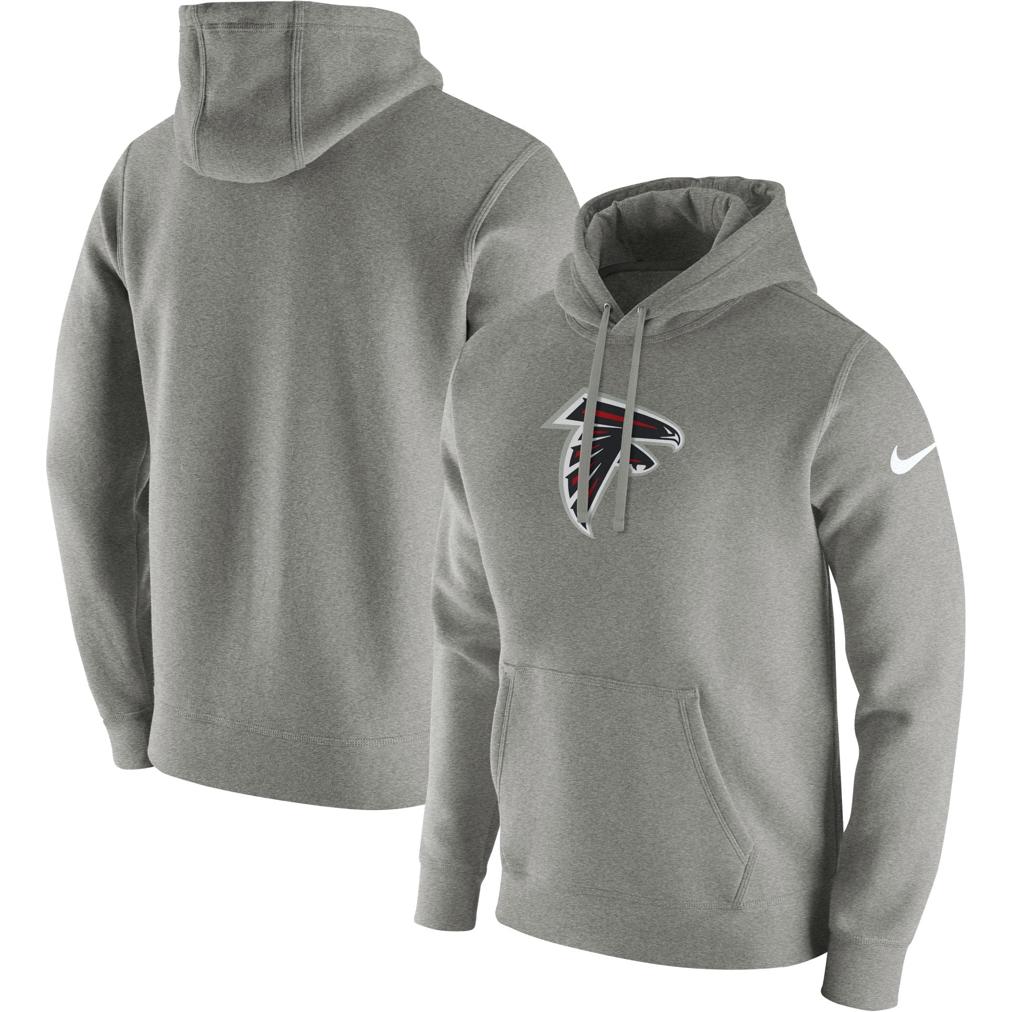 Atlanta Falcons Nike Club Fleece Pullover Hoodie - Heathered Gray ...