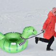 thumbnail image 4 of Tubo de nieve inflable para niños ANGGREK trineo de nieve dinosaurio con asas resistentes, 4 of 8
